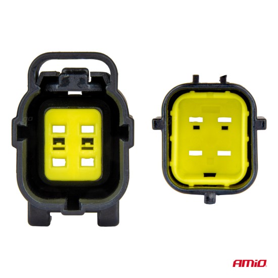 Amio - ΦΙΣΑ ΣΥΝΔΕΣΗΣ ΜΕ ΥΠΟΔΟΧΗ 4 PIN Φ2,2mm ΑΔΙΑΒΡΟΧΗ - 1 τεμ. (04348/AM)