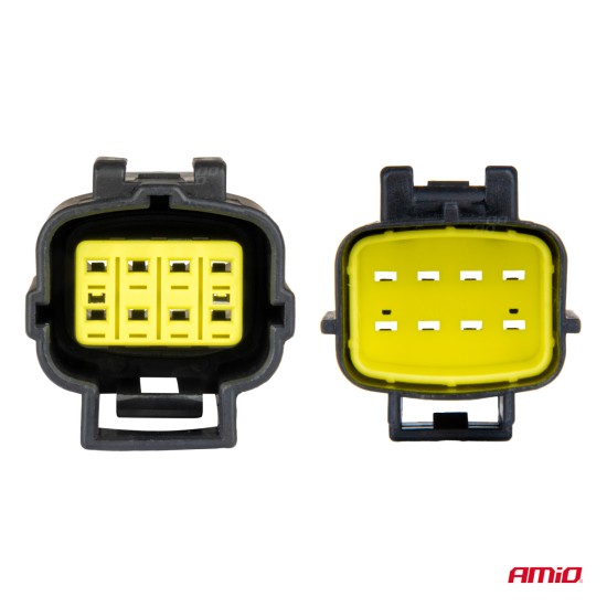Amio - ΦΙΣΑ ΣΥΝΔΕΣΗΣ ΜΕ ΥΠΟΔΟΧΗ 8 PIN Φ2,2mm ΑΔΙΑΒΡΟΧΗ - 1 τεμ. (04350/AM)