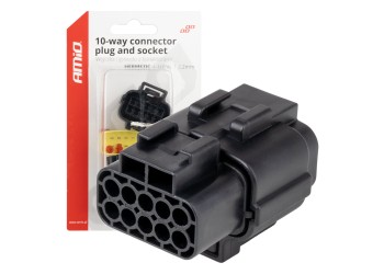 Amio - ΦΙΣΑ ΣΥΝΔΕΣΗΣ ΜΕ ΥΠΟΔΟΧΗ 10 PIN Φ2,2mm ΑΔΙΑΒΡΟΧΗ - 1 τεμ. (04351/AM)