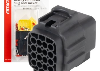 Amio - ΦΙΣΑ ΣΥΝΔΕΣΗΣ ΜΕ ΥΠΟΔΟΧΗ 16 PIN Φ2,2mm ΑΔΙΑΒΡΟΧΗ - 1 τεμ. (04353/AM)