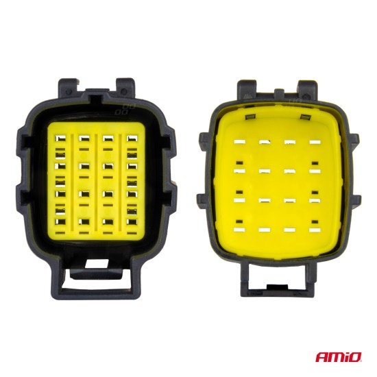 Amio - ΦΙΣΑ ΣΥΝΔΕΣΗΣ ΜΕ ΥΠΟΔΟΧΗ 16 PIN Φ2,2mm ΑΔΙΑΒΡΟΧΗ - 1 τεμ. (04353/AM)