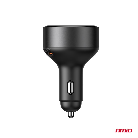 Amio - ΦΟΡΤΙΣΤΗΣ ΑΝΑΠΤΗΡΑ 12/24V ΜΕ 1 ΘΥΡΑ USB-C 60W 5V/3A ΤΑΧΕΙΑΣ ΦΟΡΤΙΣΗΣ ΜΕ ΕΝΣΩΜΑΤΟΜΕΝΟ ΚΑΛΩΔΙΟ USB-C - 1 ΤΕΜ. (04368/AM)