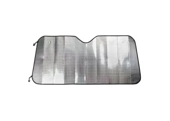 Amio - ΗΛΙΟΠΡΟΣΤΑΣΙΑ ΕΣΩΤΕΡΙΚΗ ΑΣΗΜΙ ΜΕ ΒΕΝΤΟΥΖΕΣ 130x60cm - 1 ΤΕΜ. (04373/AM)