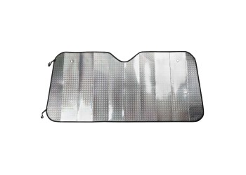 Amio - ΗΛΙΟΠΡΟΣΤΑΣΙΑ ΕΣΩΤΕΡΙΚΗ ΑΣΗΜΙ ΜΕ ΒΕΝΤΟΥΖΕΣ 145x70cm - 1 ΤΕΜ. (04374/AM)