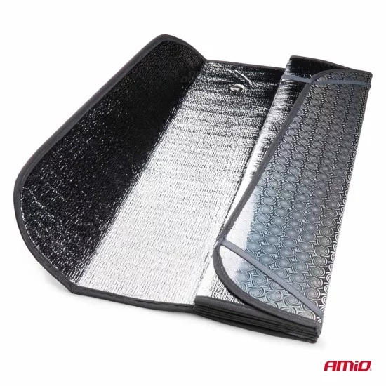 Amio - ΗΛΙΟΠΡΟΣΤΑΣΙΑ ΕΣΩΤΕΡΙΚΗ ΑΣΗΜΙ ΜΕ ΒΕΝΤΟΥΖΕΣ 145x70cm - 1 ΤΕΜ. (04374/AM)