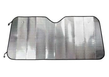 Amio - ΗΛΙΟΠΡΟΣΤΑΣΙΑ ΕΣΩΤΕΡΙΚΗ ΑΣΗΜΙ ΜΕ ΒΕΝΤΟΥΖΕΣ 150x80cm - 1 ΤΕΜ. (04375/AM)