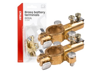 Amio - ΠΟΛΟΙ ΜΠΑΤΑΡΙΑΣ / ΑΚΡΟΔΕΚΤΕΣ ΟΡΕΙΧΑΛΚΟΥ 12V 800A - 2 τεμ. (04390/AM)