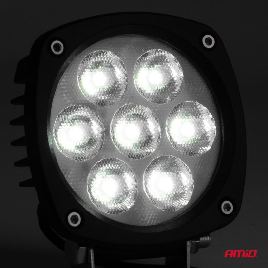 Amio - ΠΡΟΒΟΛΕΑΣ ΕΡΓΑΣΙΑΣ LED 21W 9>50V 3 ΧΡΗΣΕΩΝ ΛΕΥΚΟ ΦΩΣ 108x108x48mm - 1 Τεμ. (04396/AM)