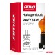Amio - Λάμπα Αλογόνου PWY24W 12V 24W Amber (Πορτοκαλί) Βάση WP3.3x14.5-4 για Φλας  - 1 τεμ.(04410/AM)