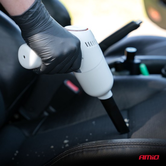 Amio - Ασύρματη Ηλεκτρική Σκούπα Αυτοκινήτου VC-07 40W 4,5 kPa με Φίλτρο HEPA – USB-C - 1 Τεμ. (04415/AM)