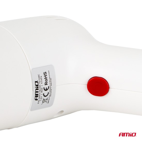 Amio - Ασύρματη Ηλεκτρική Σκούπα Αυτοκινήτου VC-07 40W 4,5 kPa με Φίλτρο HEPA – USB-C - 1 Τεμ. (04415/AM)