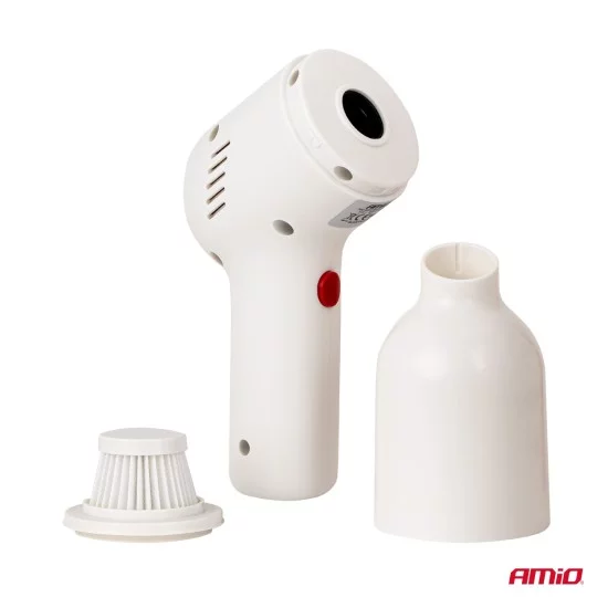 Amio - Ασύρματη Ηλεκτρική Σκούπα Αυτοκινήτου VC-07 40W 4,5 kPa με Φίλτρο HEPA – USB-C - 1 Τεμ. (04415/AM)