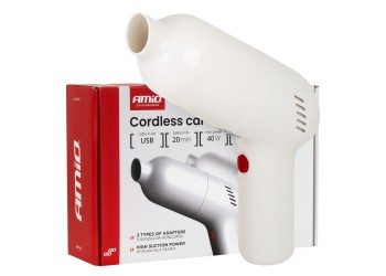 Amio - Ασύρματη Ηλεκτρική Σκούπα Αυτοκινήτου VC-07 40W 4,5 kPa με Φίλτρο HEPA – USB-C - 1 Τεμ. (04415/AM)