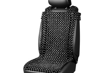 Amio – Κάλυμμα Καθίσματος Αντιιδρωτικό με Χάντρες 44×106cm Μαύρο – Universal CSM-18 - 1 Τεμ. (04431/AM)