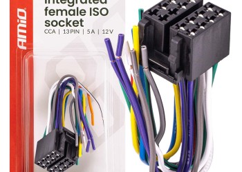 Amio - Φίσσα ISO 13 Pin Θηλυκή 12V έως 5A – CCA, Για Ηλεκτρικές Εγκαταστάσεις Οχημάτων - 1 τεμ. (04441/AM)