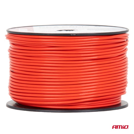 Amio - Μονόκλωνο Καλώδιο Εγκατάστασης CCA 1×1mm² 100m – 12/230V - 1 τεμ. (04451/AM)