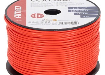 Amio - Μονόκλωνο Καλώδιο Εγκατάστασης CCA 1×1mm² 100m – 12/230V - 1 τεμ. (04451/AM)