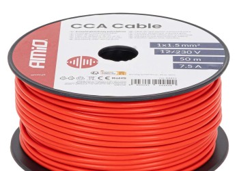 Amio - Μονόκλωνο Καλώδιο Εγκατάστασης CCA 1×1,5mm² 50m – 12/230V - 1 τεμ. (04452/AM)
