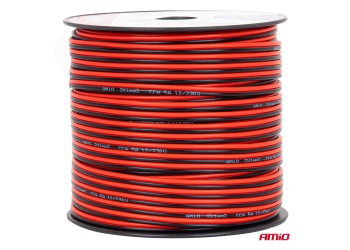 Amio - Δίδυμο Καλώδιο Ηχείων CCA 2×1mm² 100m - 1 τεμ. (04458/AM)