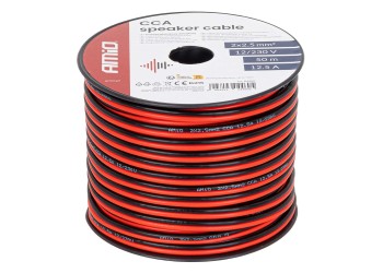 Amio - Δίδυμο Καλώδιο CCA 2×2,5mm² 50m - 1 τεμ. (04460/AM)