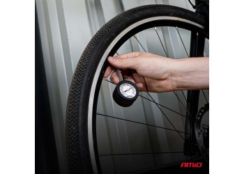 Amio - Μηχανικό μανόμετρο πίεσης ελαστικών 7 bar με περιστρεφόμενη κεφαλή και βαλβίδα εκτόνωσης – Αναλογικό υψηλής ακρίβειας - 1 τεμ. (04469/AM)