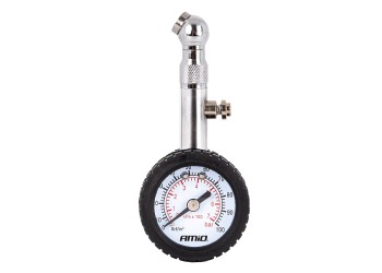 Amio - Μηχανικό μανόμετρο πίεσης ελαστικών 7 bar με περιστρεφόμενη κεφαλή και βαλβίδα εκτόνωσης – Αναλογικό υψηλής ακρίβειας - 1 τεμ. (04469/AM)
