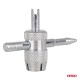 Amio - Πολυεργαλείο Βαλβίδας Ελαστικών 4-σε-1 (4-Way Valve Tool) – Για Αυτοκίνητα, Μοτοσυκλέτες & Ποδήλατα - 1 τεμ. (04471/AM)