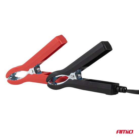 Amio - Φορτιστής Μπαταρίας Ψηφιακός DBC-10A WET AGM GEL τάση λειτουργίας 12/24V ένταση ρεύματος 10A για Επιβατικά Αυτοκίνητα και Φορτηγά - 1 τεμ. (04525/AM)