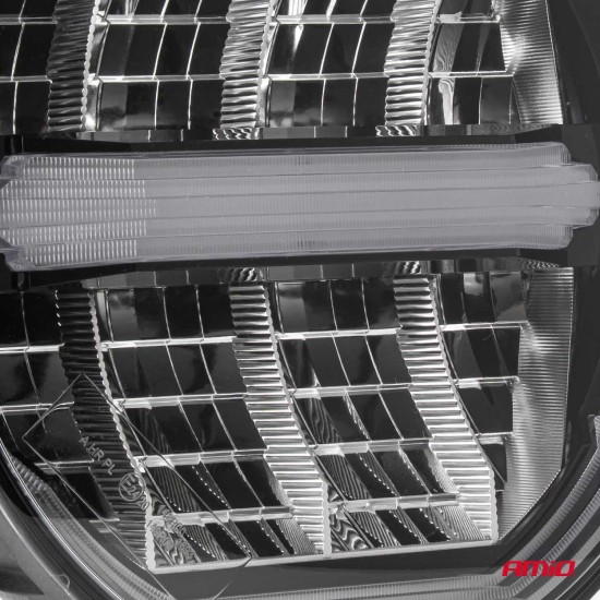 Amio - LED προβολέας εργασίας & φλας μακράς εμβέλειας στρογγυλού σχήματος με τάση λειτουργίας 9V-36V σε Λευκό & Κίτρινο χρώμα απόχρωσης 6.000K ισχύος 112W - 1 Τεμ. (04534/AM)