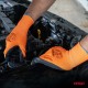 Amio - Γάντια Εργασίας με επικάλυψη αφρού λάτεξ χρώμα πορτοκαλί/μαύρο μέγεθος No.11 - 2 ζευγ. (04642/AM)