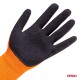 Amio - Γάντια Εργασίας με επικάλυψη αφρού λάτεξ χρώμα πορτοκαλί/μαύρο μέγεθος No.11 - 2 ζευγ. (04642/AM)