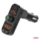 Amio - FM Transmitter Αναπτήρα τύπου FMT06 τάση λειτουργίας 12-24V με 2xUSB Type-A, 1xUSB Type-C και υποδοχή microSD για Επιβατικά Αυτοκίνητα και Φορτηγά - 1 τεμ. (04653/AM)