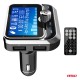 Amio - FM Transmitter Αυτοκινήτου 12/24V με 1xUSB Type-A, 1xUSB Type-C και Τηλεχειριστήριο - 1 τεμ. (04657/AM)