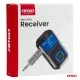 Amio - Bluetooth Δέκτης (Receiver) BTR-03 για Ασύρματη Μετάδοση Ήχου με υποδοχή Mini Jack 3.5mm και Οθόνη LCD - 1 τεμ. (04659/AM)