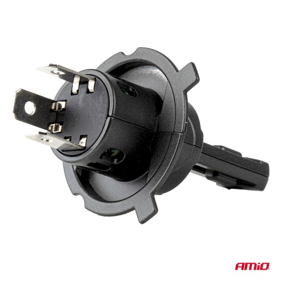 Amio - Λαμπτήρες LED F25 PRO Black Edition H4/H19 70W 12-24V Full CAN Bus με Φωτεινότητα 8000lm σε Ψυχρό Λευκό 6000K για Επιβατικά Αυτοκίνητα & Φορτηγά - Σετ 2 τεμ. (04719/AM)