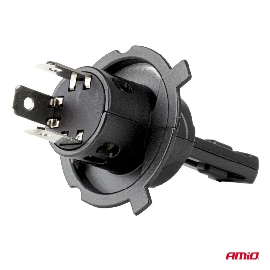 Amio - Λαμπτήρες LED F25 PRO Black Edition H4/H19 70W 12-24V Full CAN Bus με Φωτεινότητα 8000lm σε Ψυχρό Λευκό 6000K για Επιβατικά Αυτοκίνητα & Φορτηγά - Σετ 2 τεμ. (04719/AM)