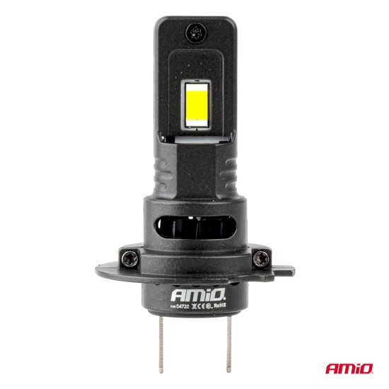 Amio - Λαμπτήρες LED F25 PRO Black Edition H7 68W 12-24V Full CAN Bus με Φωτεινότητα 7646lm σε Ψυχρό Λευκό 6000K για Επιβατικά Αυτοκίνητα & Φορτηγά - Σετ 2 τεμ. (04720/AM)