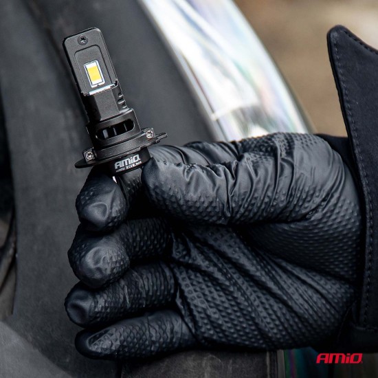 Amio - Λαμπτήρες LED F25 PRO Black Edition H7 68W 12-24V Full CAN Bus με Φωτεινότητα 7646lm σε Ψυχρό Λευκό 6000K για Επιβατικά Αυτοκίνητα & Φορτηγά - Σετ 2 τεμ. (04720/AM)