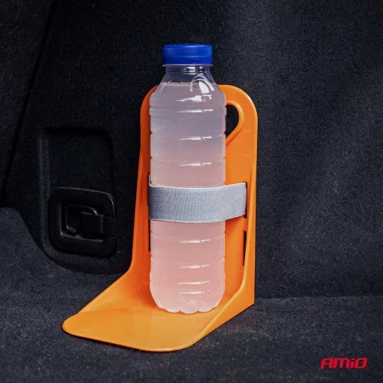Amio - Διαχωριστικό/Σταθεροποιητής Αντικειμένων Πορτ Μπαγκάζ Αντιολισθητικό διάσταση 11,5x19x14cm χρώμα πορτοκαλί - 2 τεμ (04770/AM)