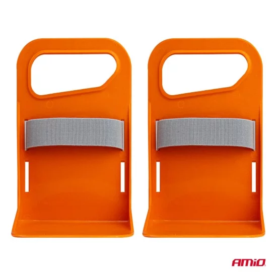 Amio - Διαχωριστικό/Σταθεροποιητής Αντικειμένων Πορτ Μπαγκάζ Αντιολισθητικό διάσταση 11,5x19x14cm χρώμα πορτοκαλί - 2 τεμ (04770/AM)