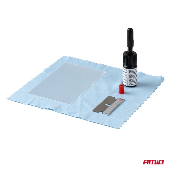 Amio – Kit Επισκευής Παρμπρίζ & Τζαμιών με Ρητίνη Heavy Duty για Ασφαλή Εγκατάσταση & Καθημερινή Χρήση – 1 Κιτ (04792/AM)