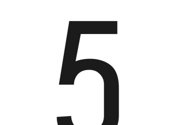 ΑΥΤΟΚΟΛΛΗΤΟ ΓΡΑΜΜΑ ΠΙΝΑΚΙΔΩΝ 60x30 mm "5"