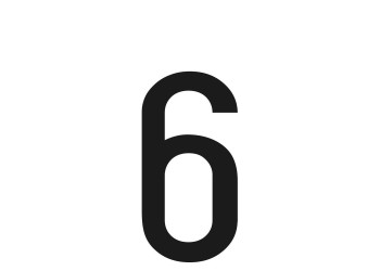 ΑΥΤΟΚΟΛΛΗΤΟ ΓΡΑΜΜΑ ΠΙΝΑΚΙΔΩΝ 60x30 mm "6"