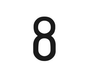 ΑΥΤΟΚΟΛΛΗΤΟ ΓΡΑΜΜΑ ΠΙΝΑΚΙΔΩΝ 60x30 mm "8"