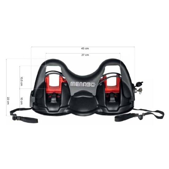 ΒΑΣΗ ΣΚΙ ΟΡΟΦΗΣ ΜΑΓΝΗΤΙΚΗ HIMALAYA MENABO (2 ΖΕΥΓΑΡΙΑ ΣΚΙ/2 ΖΕΥΓΑΡΙΑ ΜΠΑΤΟΝ)