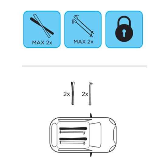 ΒΑΣΗ ΣΚΙ ΟΡΟΦΗΣ ΜΑΓΝΗΤΙΚΗ HIMALAYA MENABO (2 ΖΕΥΓΑΡΙΑ ΣΚΙ/2 ΖΕΥΓΑΡΙΑ ΜΠΑΤΟΝ)
