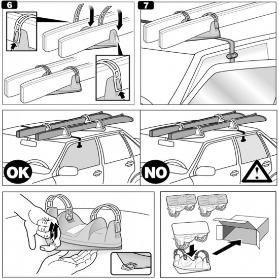 ΒΑΣΗ ΣΚΙ ΟΡΟΦΗΣ ΜΑΓΝΗΤΙΚΗ IGLOO ΓΙΑ 2 ΖΕΥΓΑΡΙΑ ΣΚΙ MENABO