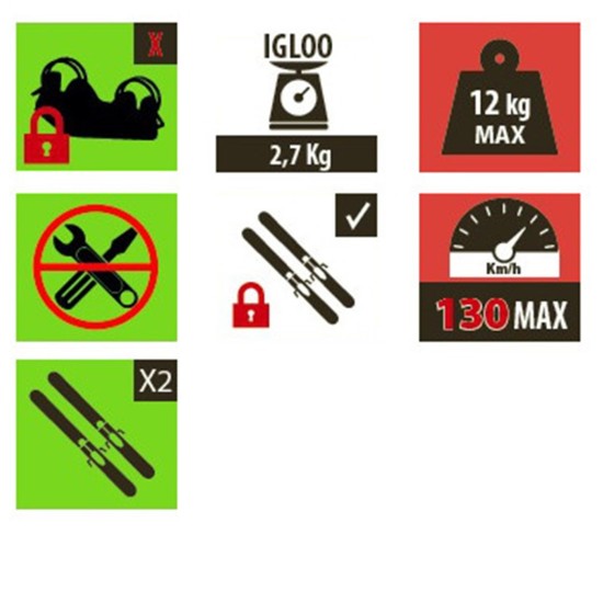 ΒΑΣΗ ΣΚΙ ΟΡΟΦΗΣ ΜΑΓΝΗΤΙΚΗ IGLOO ΓΙΑ 2 ΖΕΥΓΑΡΙΑ ΣΚΙ MENABO