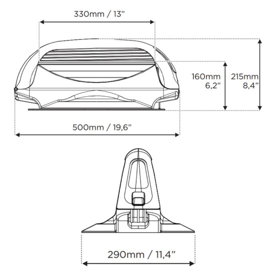 ΒΑΣΗ ΣΚΙ ΟΡΟΦΗΣ ΜΑΓΝΗΤΙΚΗ ACONCAGUA MENABO (3 ΖΕΥΓΑΡΙΑ ΣΚΙ /2 SNOWBOARDS)