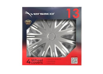 Amio - ΤΑΣΙΑ 13" HUBCAP SPARK ΑΣΗΜΙ - ΣΕΤ 4ΤΕΜ ΣΕ ΚΟΥΤΙ (0962/AM)